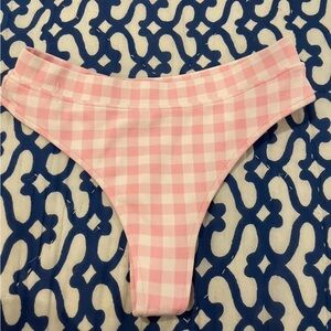 Frankie’s bikinis bikini NWOT bottoms only 
Pink gingham